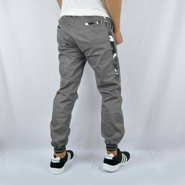 PREMIUM CELANA JOGGER JOGER PANJANG LIST STRIPE ARMY CELANA GUNUNG PANJANG HIKING KATUN TWILL TEBAL