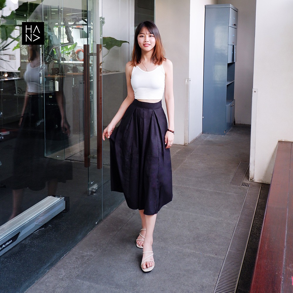 HanaFashion JKT - Casual Midi Skirt Rok Kerja - SK035