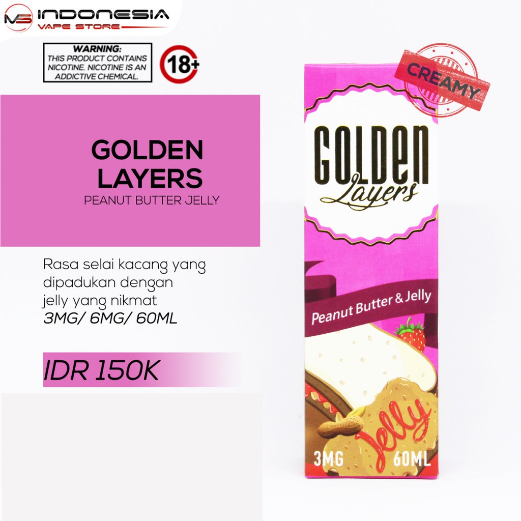 Liquid Golden Layers Milky Vanilla Cookie Peanut Butter Jelly