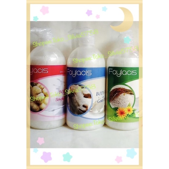 [FREE BUBBLE WRAP] FAYLACIS bodywash with goats milk 1000ml sabun mandi cair susu kambing BPOM origi
