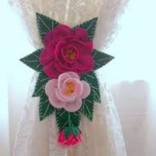 Ikat Gorden / Tali Gorden / Tali Hordeng / Pengikat Hordeng / Tassel Gorden / Tasel Gorden Bunga