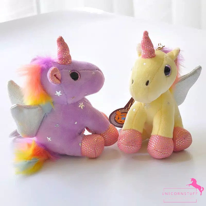 GANTUNGAN TAS UNICORN ANAK BONEKA KUNCI SAYAP PONY KADO ULANG TAHUN