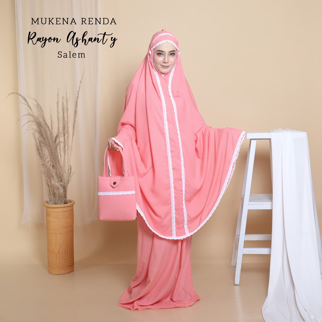 PUSAT MUKENA TASIK - MUKENA RAYON RENDA DEWASA ASHANTY