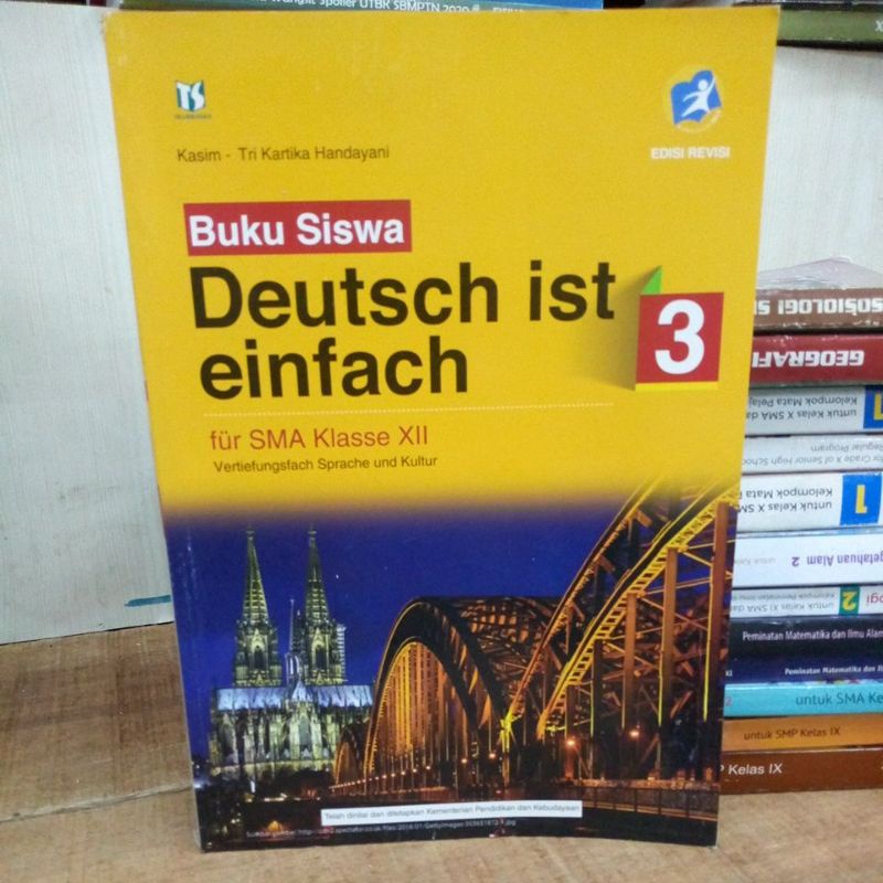 Buku Siswa Deutsch ist einfach untuk SMA kelas 12