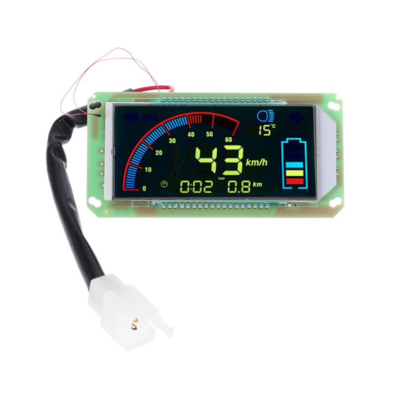 Btsg Universal Motor Speedometer Odometer Tachometer RPM Speedometer Gauge Volt