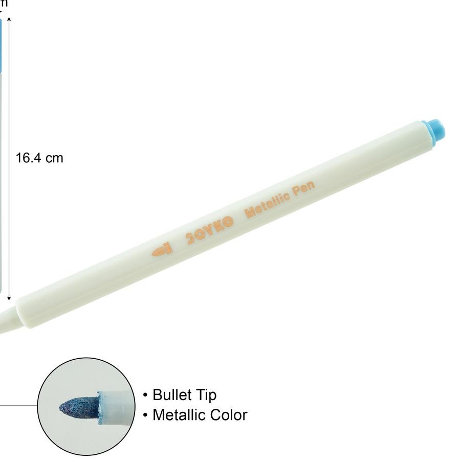 

ヲ Color Pen Pulpen Pena Warna Joyko CLP-22-10 Metallic 10 Warna Colors ➝