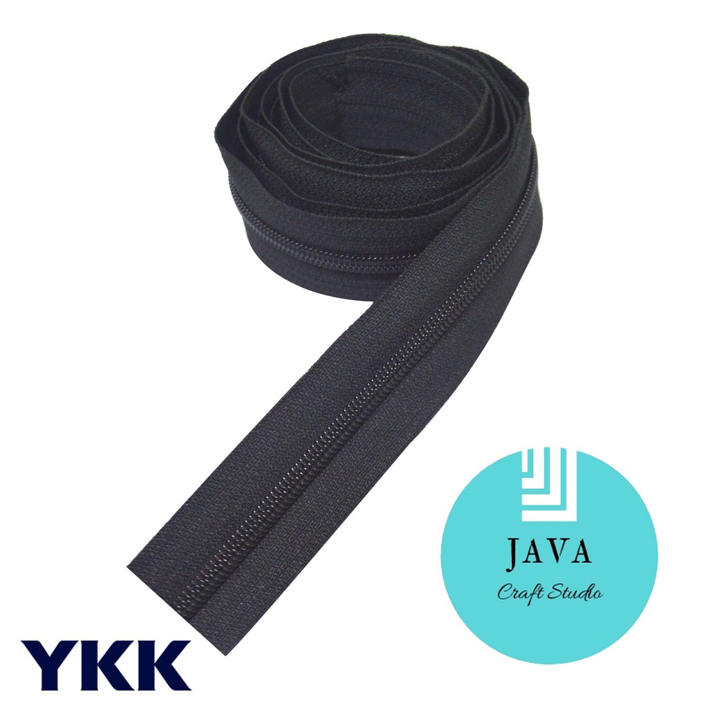 DAUN RESLETING COIL YKK METERAN NO 5 HITAM YKK 5 CH HITAM