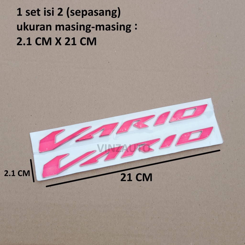 Emblem Logo New Vario 125 150 Tahun 2021 - 2022 Sepasang Kiri dan Kanan