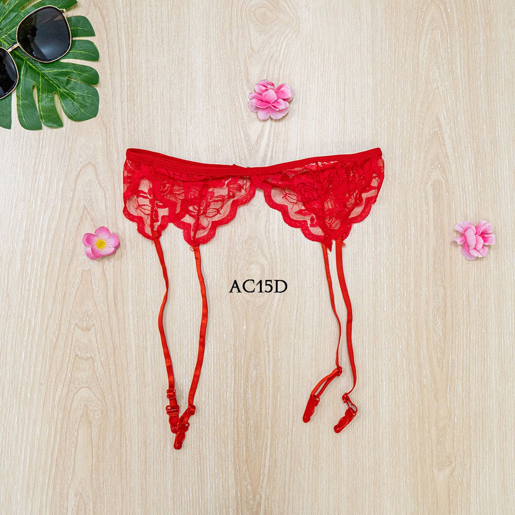 [PALING LARIS] AKSESORIS SEXY GARTER BELT SABUK PAHA MERAH AC15D