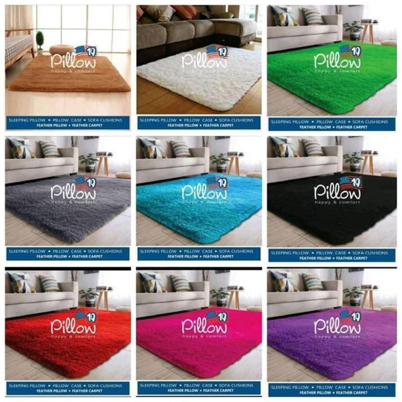 KARPET PILLOW BULU RASFUR JUMBO/BESAR KARPET BULU PILLOW ASLI UK-160×200 CM JUMBO