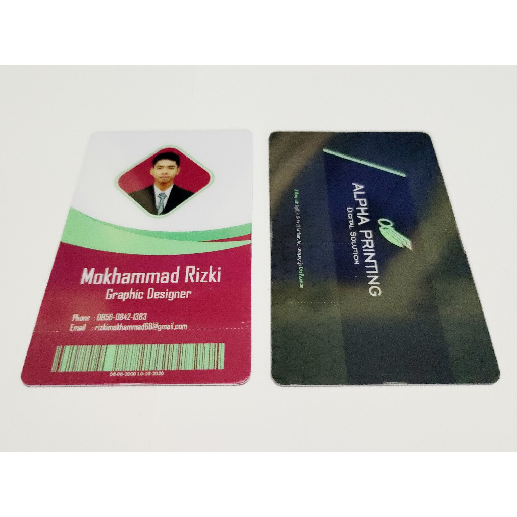 

Cetak ID Card PVC 2 Sisi