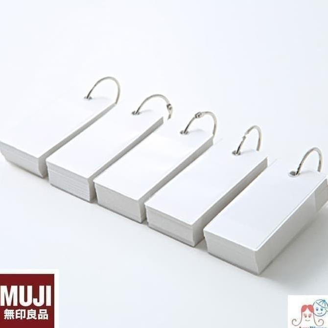 

MUJI - PP Cover Word Cards - Key Ring Memo Block - Flashcard