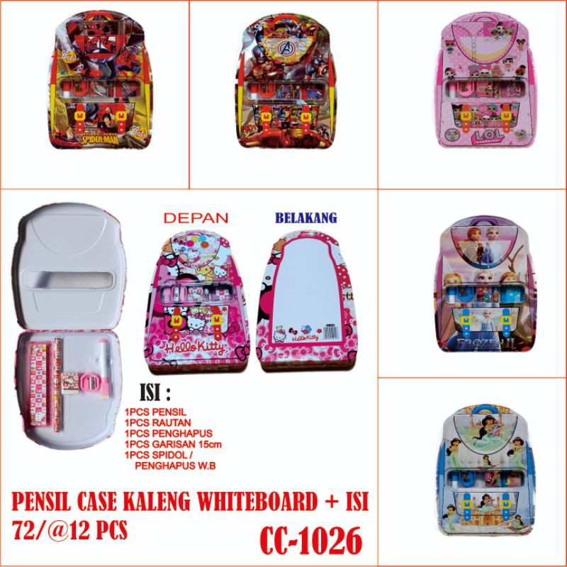 

Kotak Pensil Karakter Anak Set + Whiteboard/Study Set CC-1026 (6Gambar) New Arrival