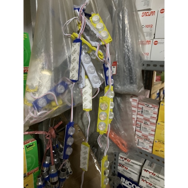 lampu led 3 mata 24 volt truk kontainer