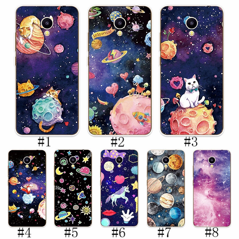 Meizu M3 M3S M5 M5C M5S U10 U20 Planet Luar Angkasa Casing ...