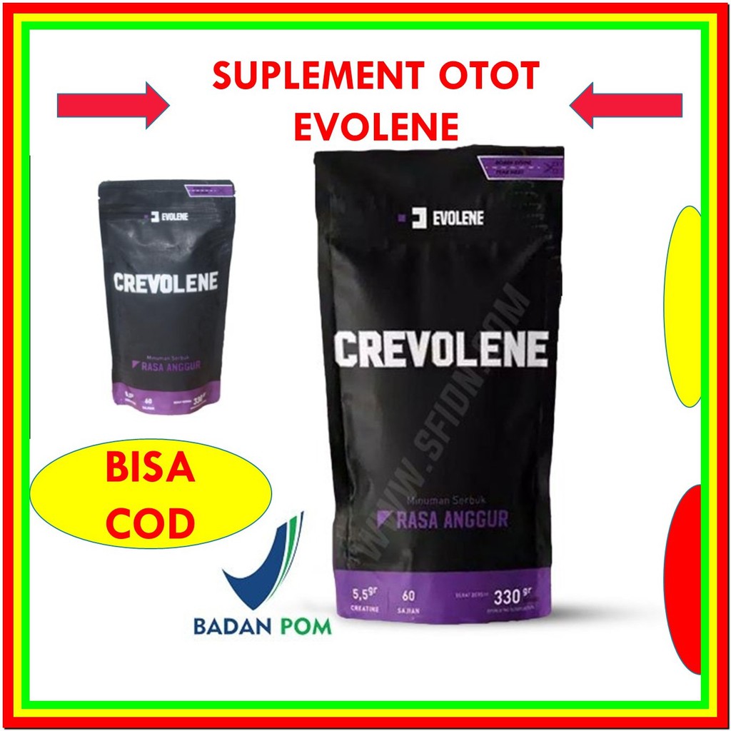 [ BAYAR DITEMPAT ] crevolene / suplemen crevolene / susu crevolene / creatine crevolene / evolene cr