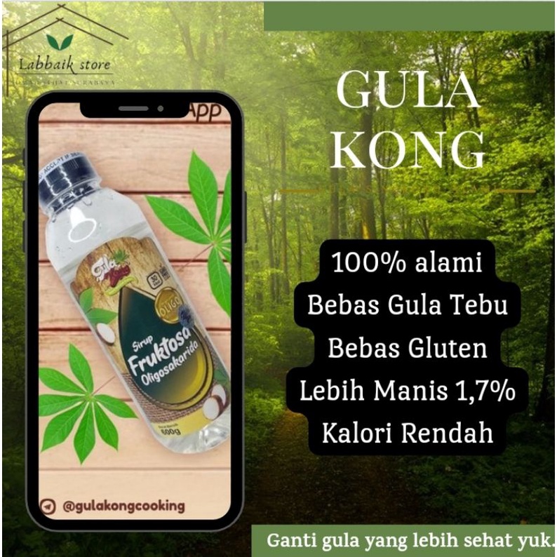 

Gula cair Gulakong (Gula Singkong) 600gr