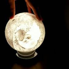 FREE CUSTOM Moon Lamp Lampu Tidur