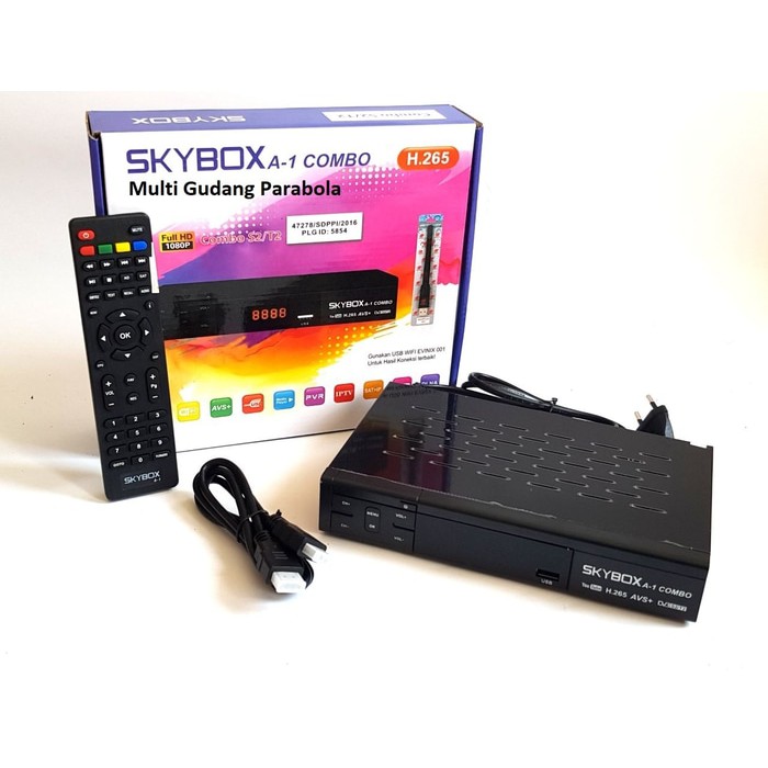 Jual Receiver Skybox A1 combo bonus dongle evinix Berkualitas