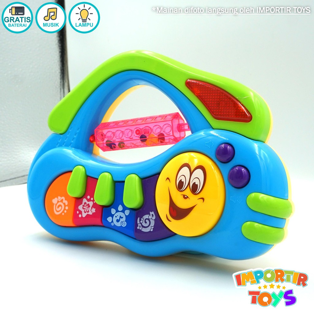 Mainan Anak Piano Organ Keyboard Baby Toys Lagu dan Lampu (Best Toys Unlimited Fun)