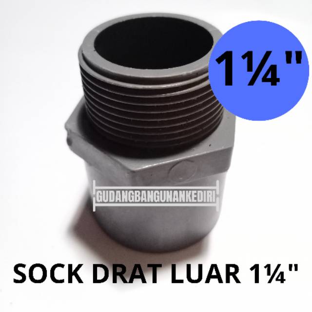 Sok drat luar 1 1/4&quot; valve socket JAYA PVC