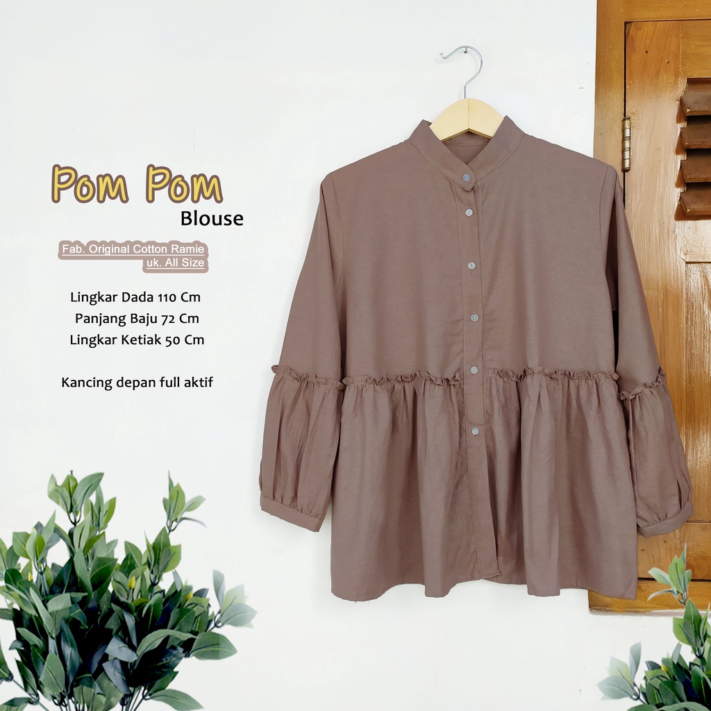 Moca Atasan Blouse Katun Rami Original