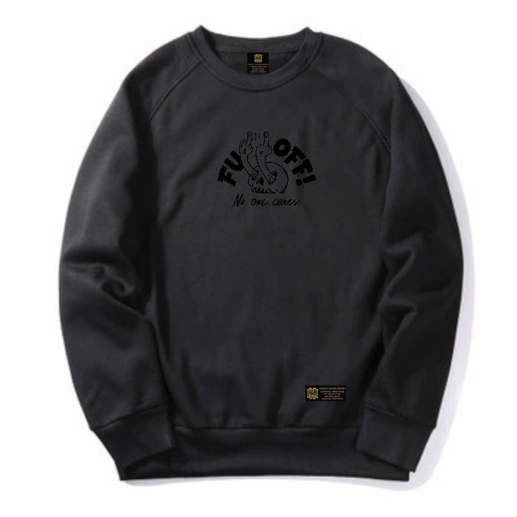 Sweater Crewneck MONEY TALK /BLACK / NSA CREWNECK BLACK FU OFF 41130/CREWNEK ORIGINAL