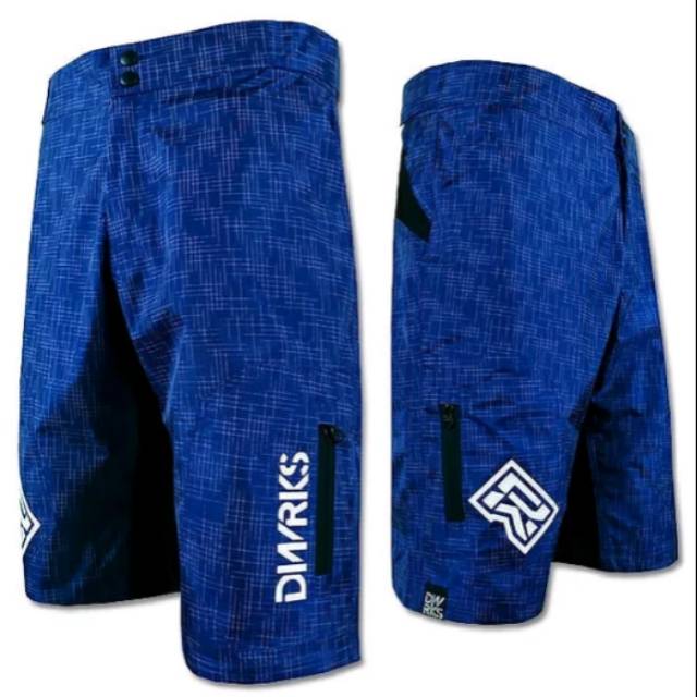 TERBARU Celana Dirtworks ROSCOE BLUE PATTERN - Celana MTB - Celana Sepeda MTB AM ENDURO Downhill