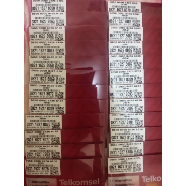 Perdana Telkomsel Cantik exp JULI 2022