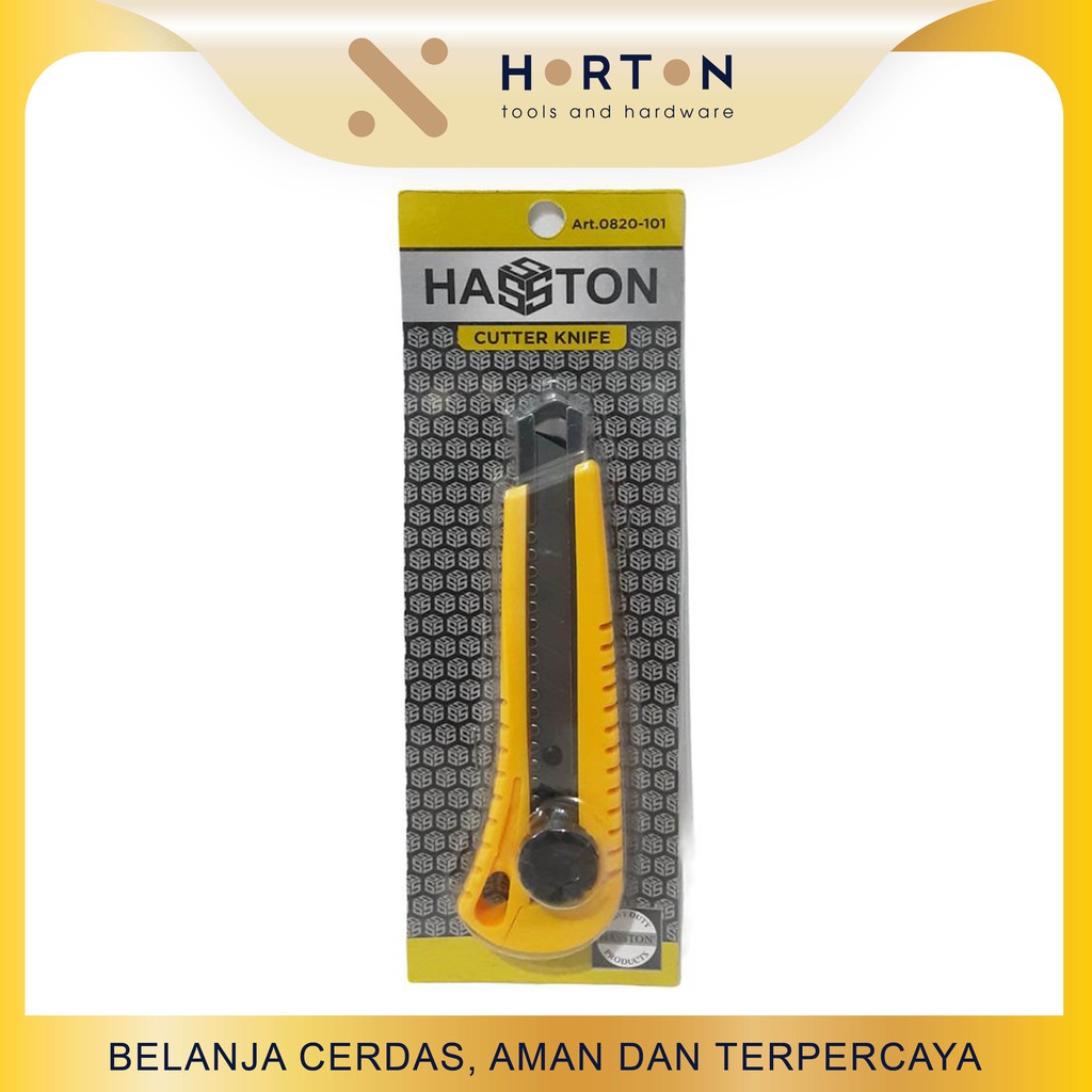 

HASSTON PROHEX Cutter Handle Plastik Warna Kuning 18mm (0820-101)