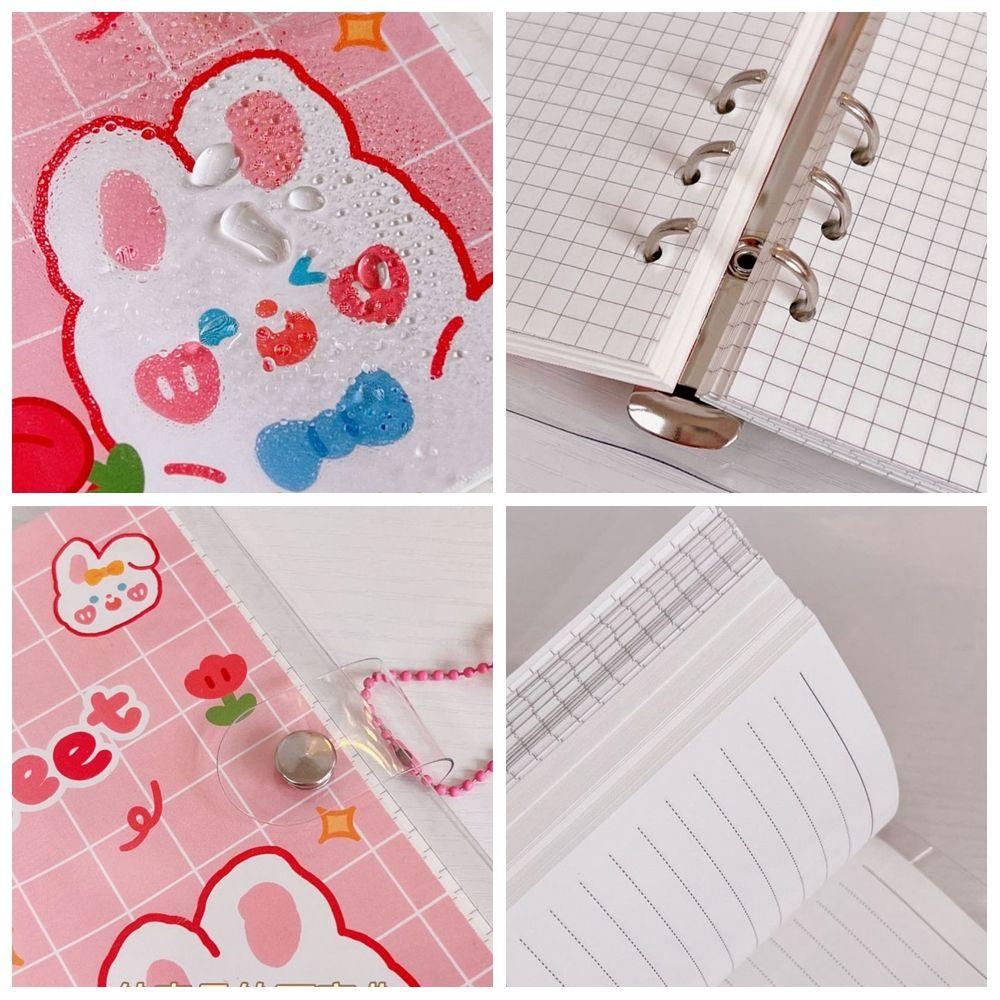 Chookyy Binder Notebook Kreatif A6 Halaman Dalam Loose-leaf Refill Alat Tulis Tangan Akun Diary