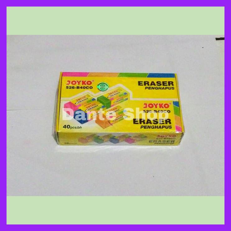 

PENGHAPUS / ERASER JOYKO 526-B40CO ( 4 WARNA )