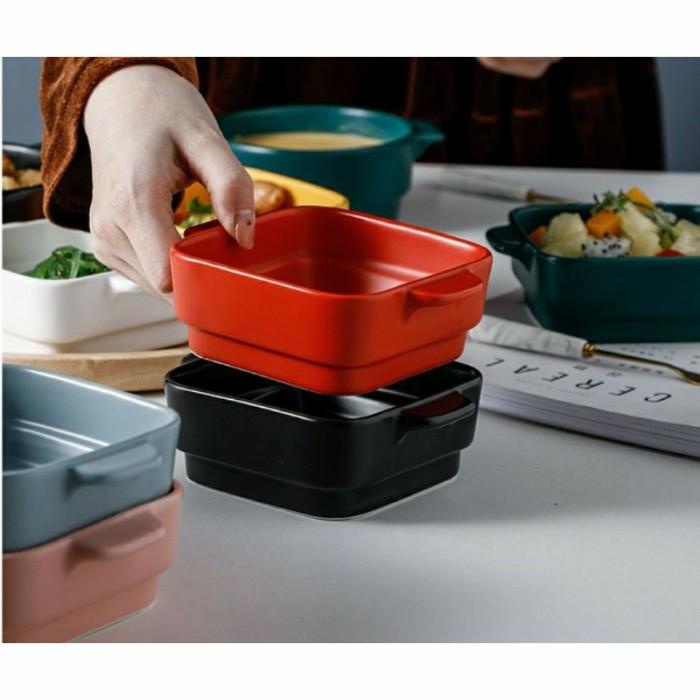 Mangkuk | Ceramic Bowl Kotak || Mini Bowl Keramik Mangkok