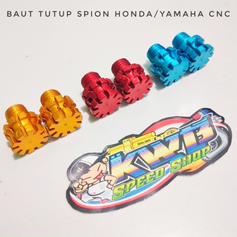 Tutup baut spion honda cnc sepasang