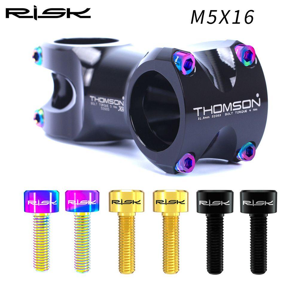 R-FLOWER 6pcs Sekrup Batang Ultralight Aksesoris Sepeda MTB Steering Dengan Washer