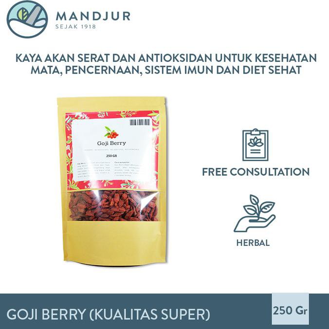

Goji Berry (Kualitas Super) 250 gram - Biji Lebih Besar dan Empuk