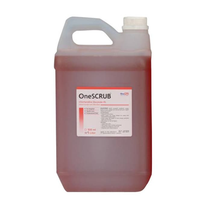 New OneScrub OneMed 4% Hand Scrubs refill galon 5Liter/5000ml/cc