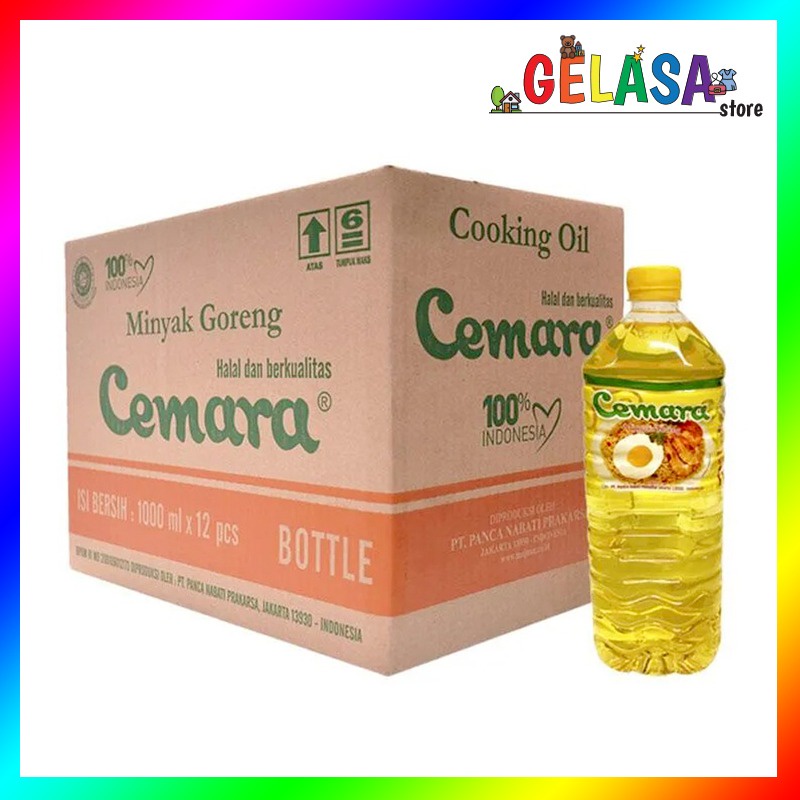 GELASA Minyak Goreng Cemara kemasan botol 1 DUS