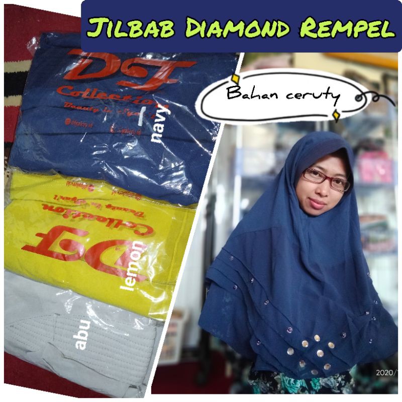 JILBAB DIAMOND REMPEL MOTE BY DF COLLECTION ORI