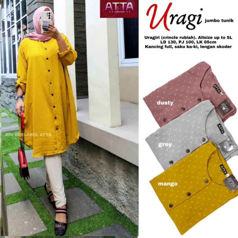 JUMBO TUNIK/TUNIK URAGI/BAJU JUMBO/ATASAN TUNIK/BAJU TUNIK/TUNIK WANITA/BAJU WANITA/ATASAN WANITA