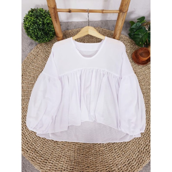 BLOUSE CERUTY DEALOVA | TARTAN MIZU | LUCIA WOLFIS | PRETTY RUFFLE BLOUSE-5