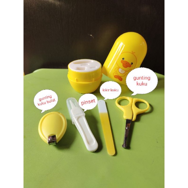 gunting kuku set bayi / gunting kuku baby newborn / manicure set 4in1
