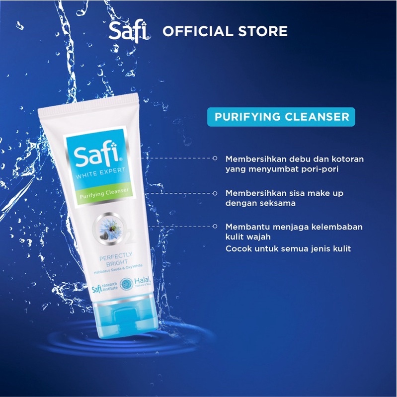 SAFI White Expert Series Indonesia / Cleanser Toner Essence Serum Cream Sunscreen Shampoo Hair Eye