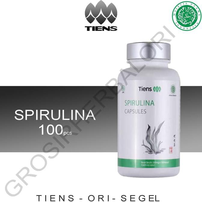 Masker Spirulina Tiens Isi 100 Kapsul Ori Murah