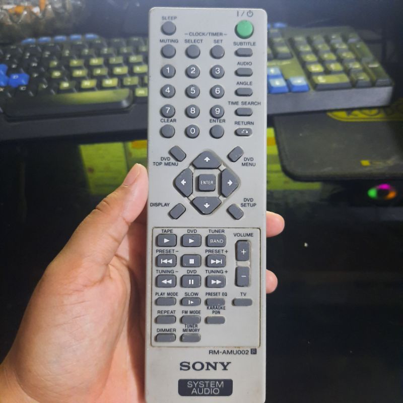 REMOTE REMOT SONY AUDIO SYSTEM RM-AMU002 ORIGINAL ASLI