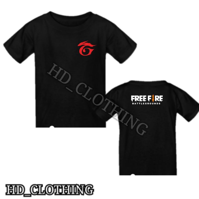 kaos anak 1-10 tahun motif free fire