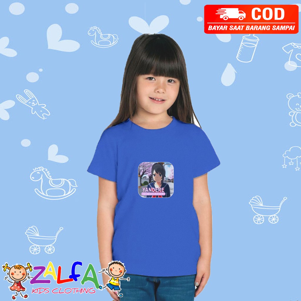 [PROMO] BAJU KAOS ANAK ANAK YANDERE SAKURA SCHOOL SIMULATOR B1 KAOS ANAK