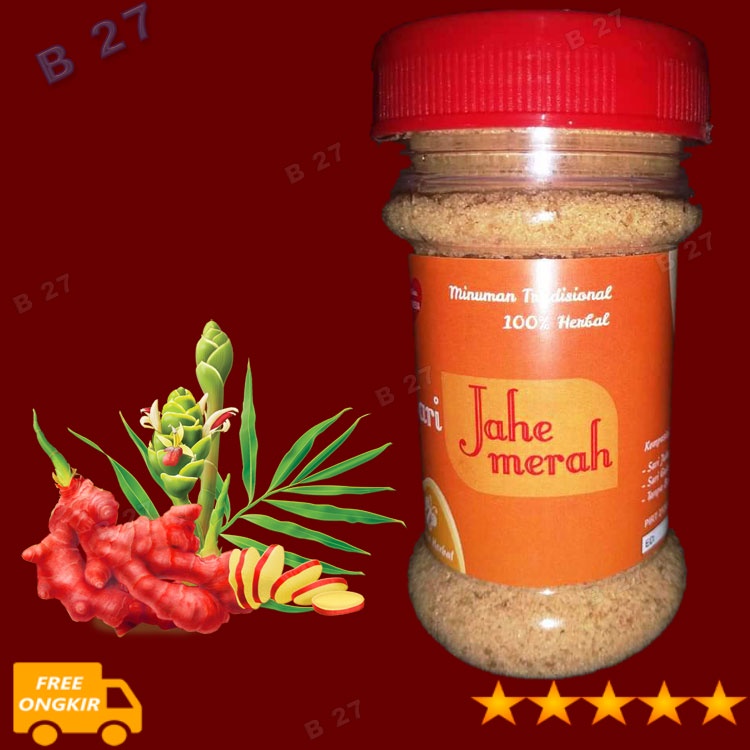 

Minuman Jahe Merah Serbuk Herbal Jamu Instan Sari Asli Murni H7-71