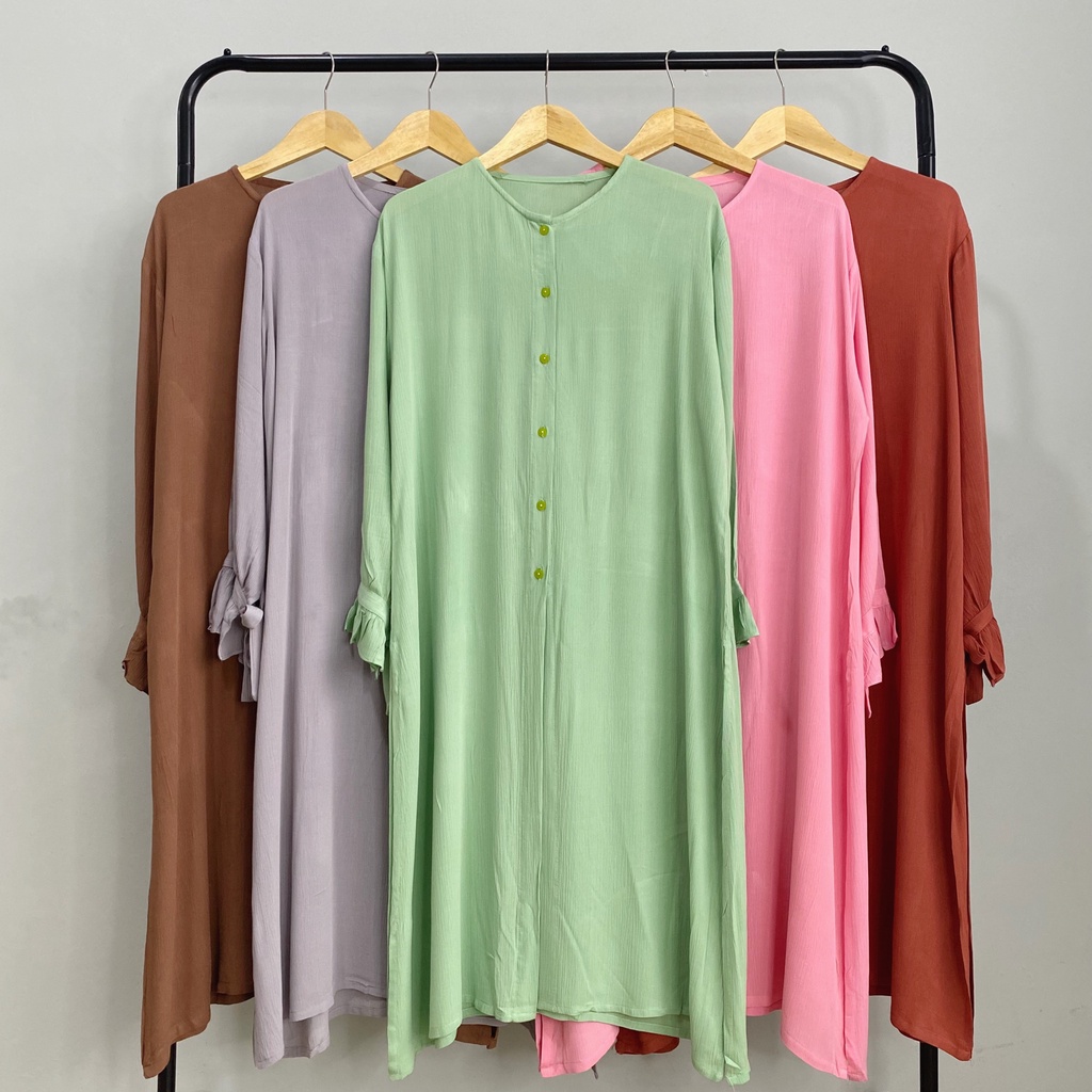 TUNIK DRESS LAUREL RAYON WRINKLE PREMIUM TUNIC B364