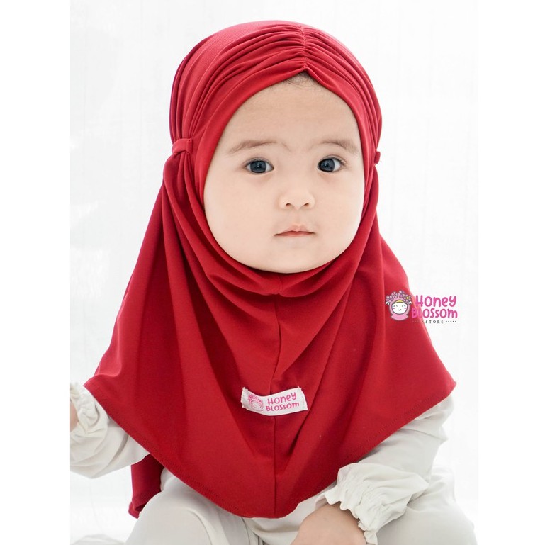 Hijab Bayi Perempuan / Bergo Zahra / Jilbab Anak Cantik / Kerudung Anak Lucu Kekinian 1-5 Tahun